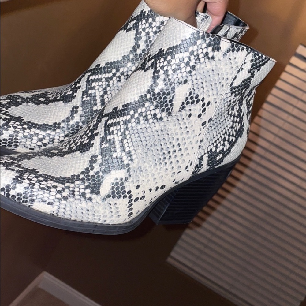 Madden girl snakeskin booties
